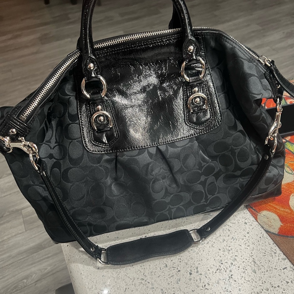 Coach Black Satchel Bag - Picture 9 of 11